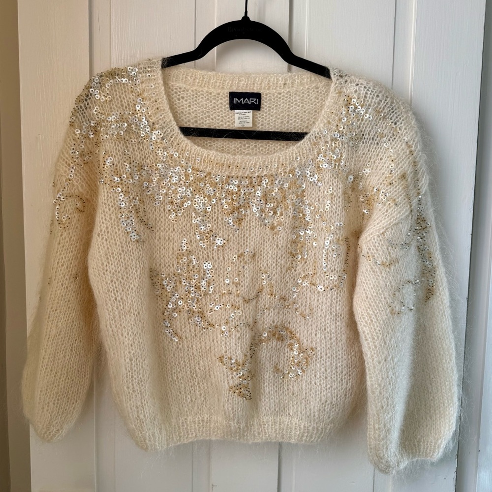 Vintage Mohair Sequin Sweater